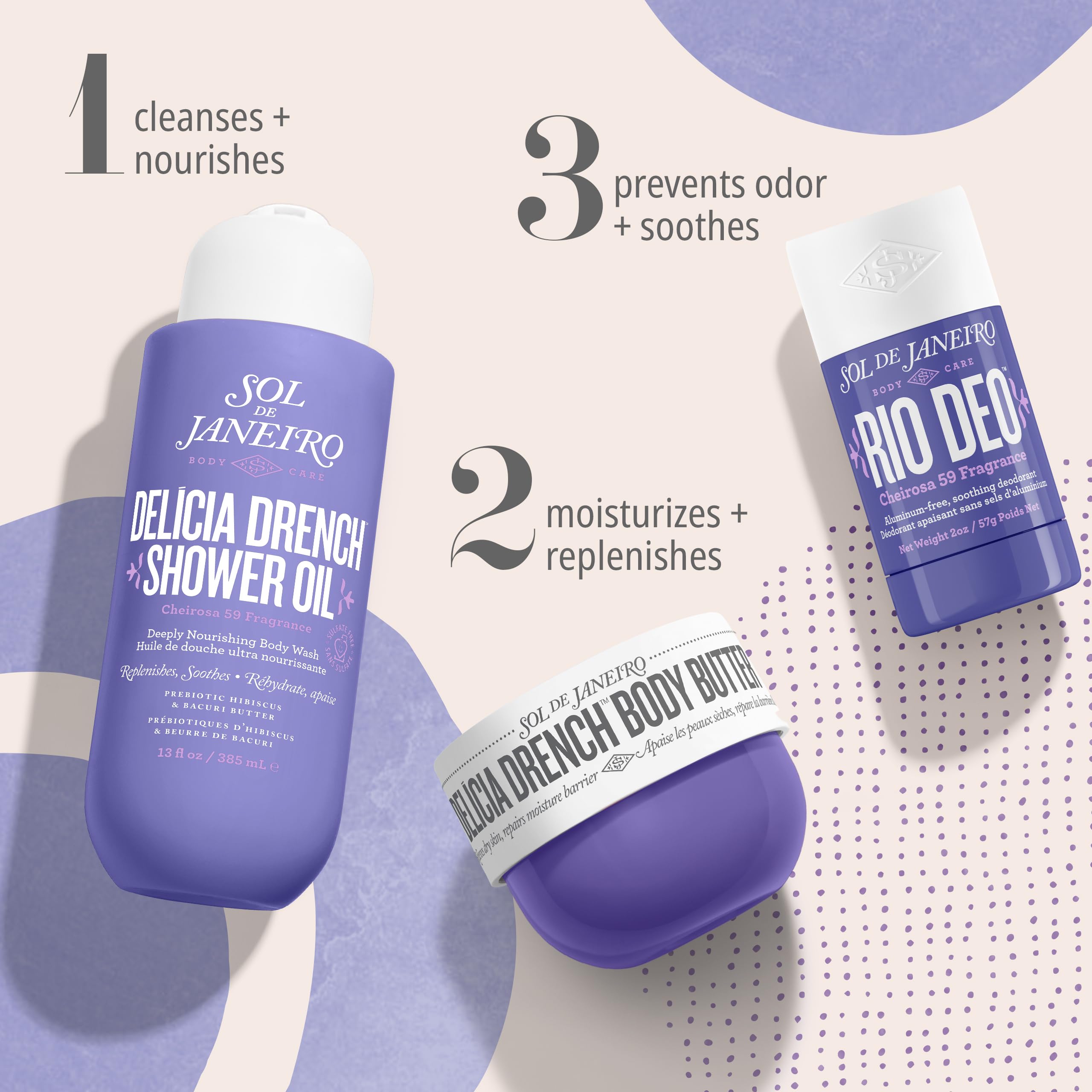 Sol de Janeiro Rio Deo Cheirosa 59 helps soothe shaving irritation underarms.