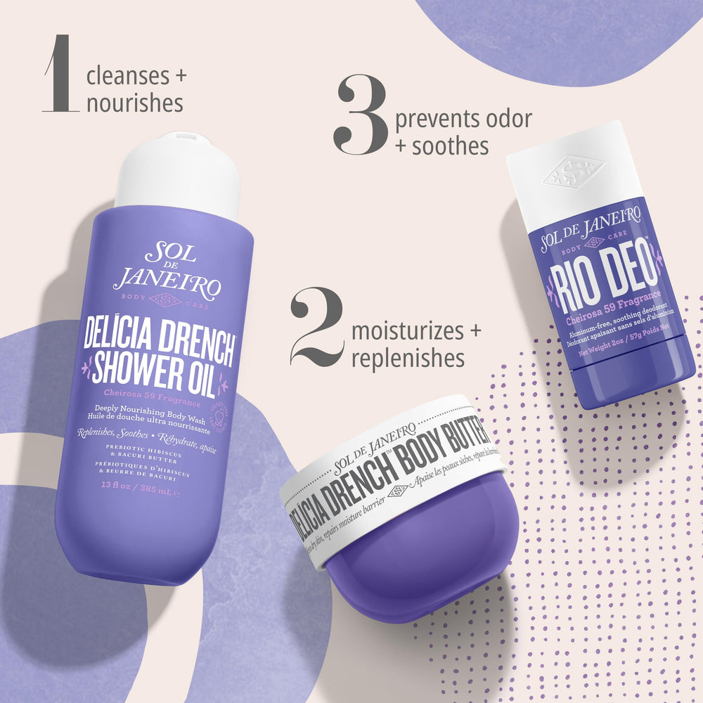 Sol de Janeiro Rio Deo Cheirosa 59 helps soothe shaving irritation underarms.