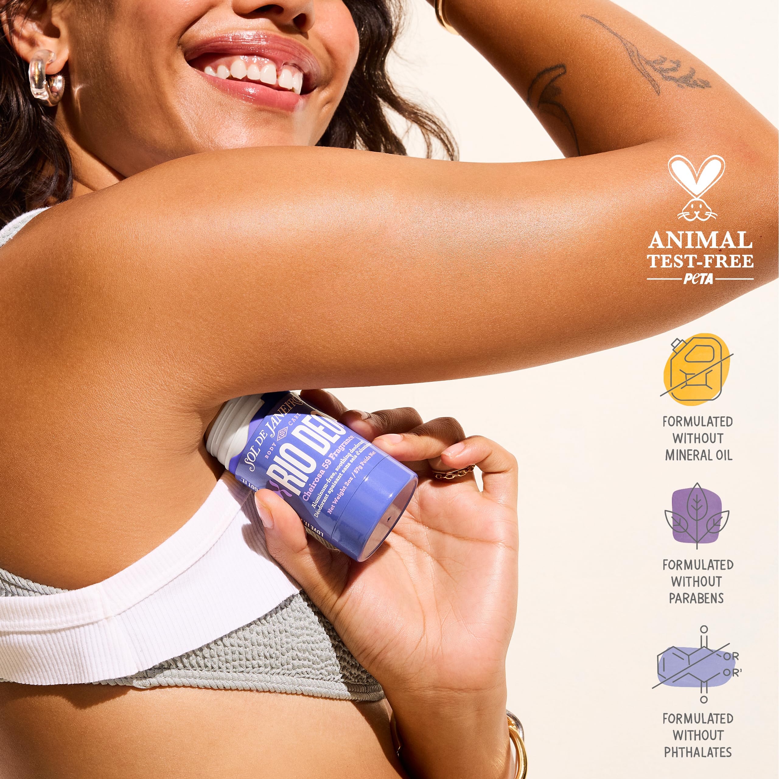Sol de Janeiro Rio Deo Cheirosa 59 softens skin and reduces stubble feel.