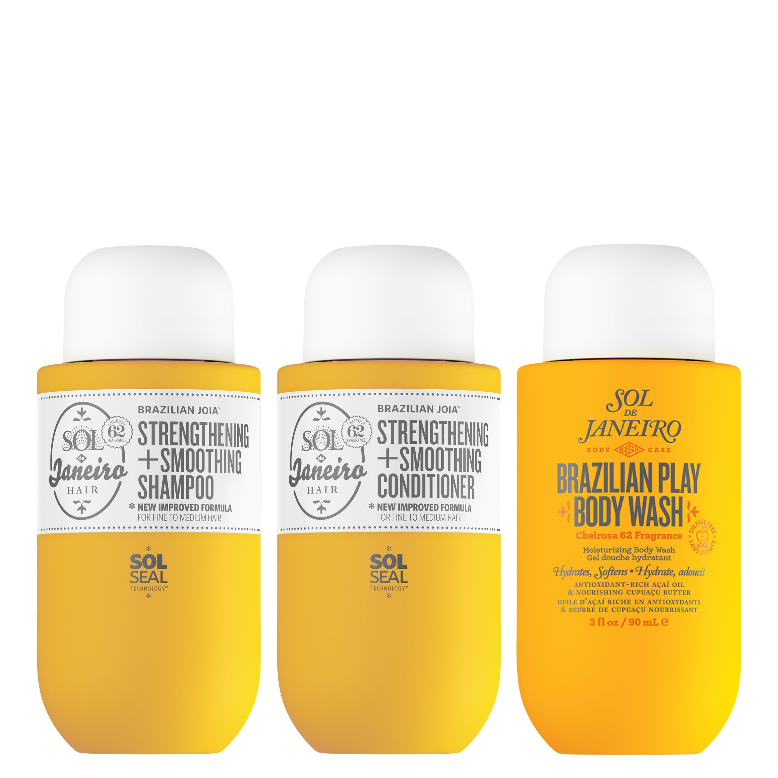 Sol de Janeiro Ultimate Shower Bundle travel-size gel for silky skin and hydrating cleanse