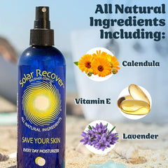 Solar Recover bottle labeling details and product information