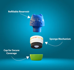 Solar Swipe elliptical shape enables precise, controlled application.