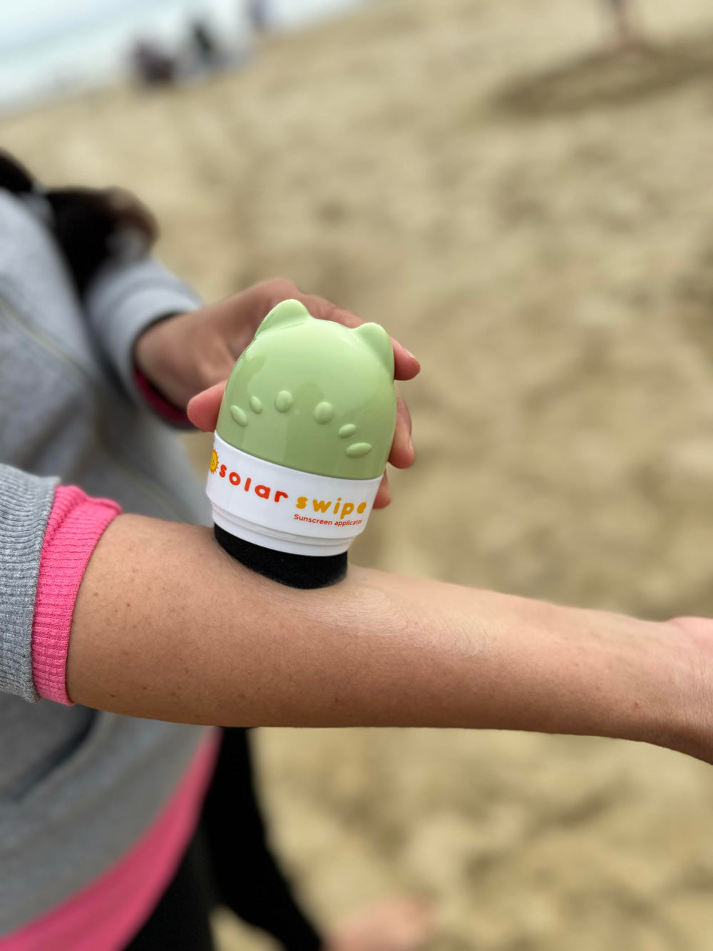 Solar Swipe ideal for families and on-the-go sun protection.