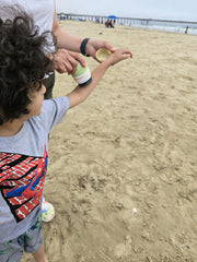 Solar Swipe Product Cape secures the rollerball cap for simple storage.