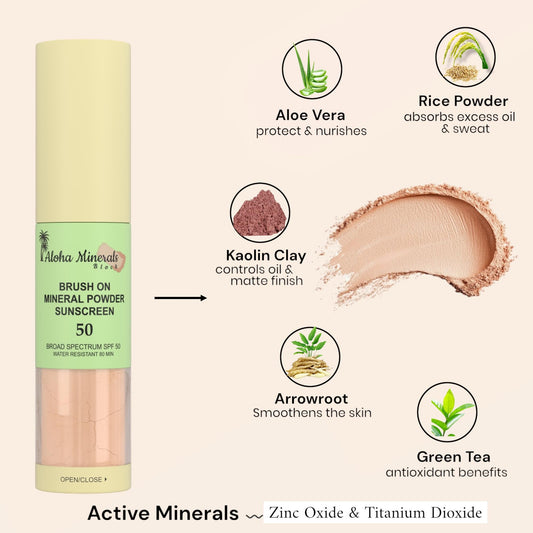 Solar Swipe SPF 50 mineral sunscreen for the face provides broad spectrum coverage.