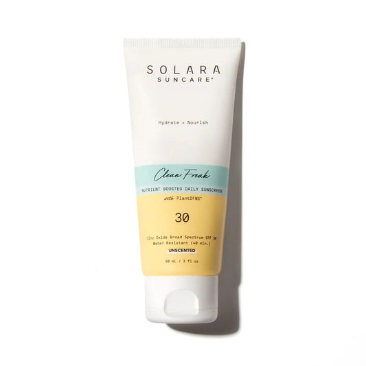 Solara Suncare SPF 30 Sport bottle close-up showing reef-friendly protection
