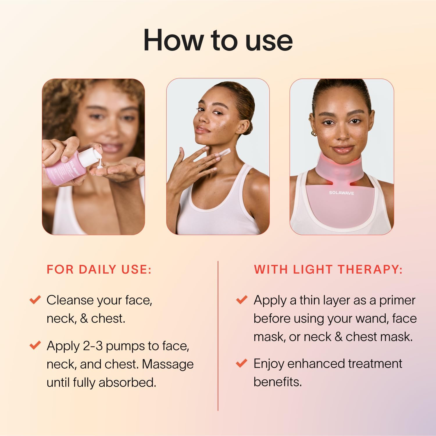 Dosing dropper releasing LightBoost serum for even, controlled application