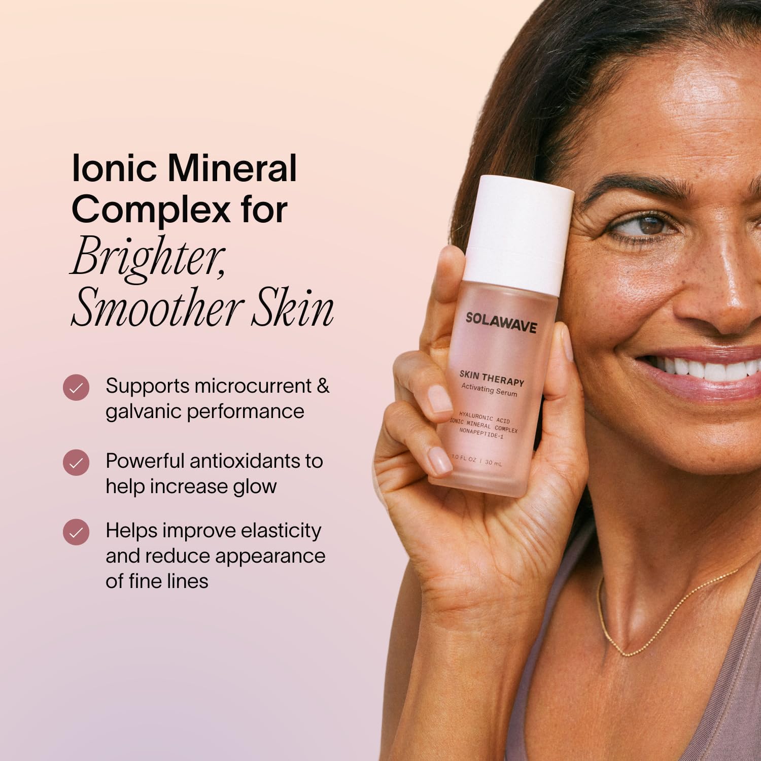 Cruelty-free vegan badge on Solawave serum packaging