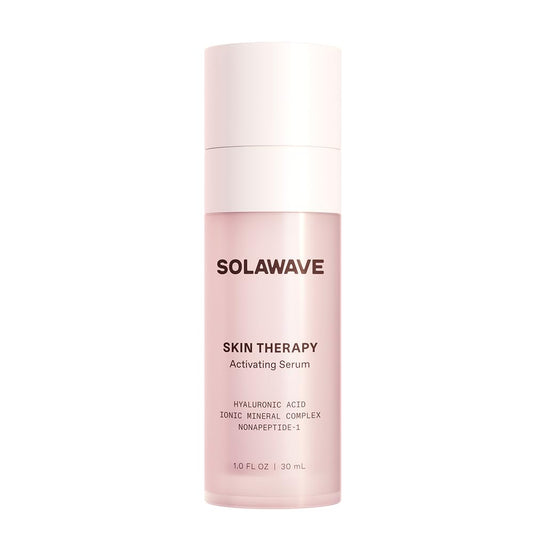 Solawave Wand Skin Therapy Activating Serum bottle for daily radiance and hydration