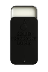 Solid Fragrance Bomb travel tin offers spill-free, on-the-go fragrance