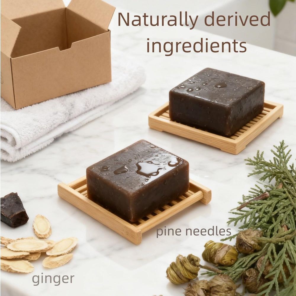 Solid Shampoo Bar Mint: cooling scent for refreshed hair.