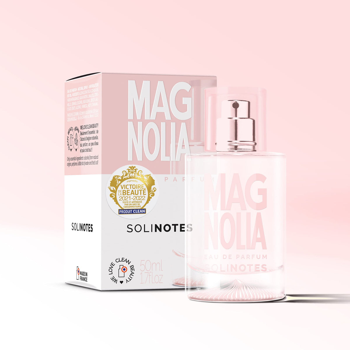 Solinotes Magnolia perfume bottle shown for daily wear and elegance
