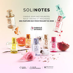 Solinotes Rose perfume on dresser lifestyle shot.