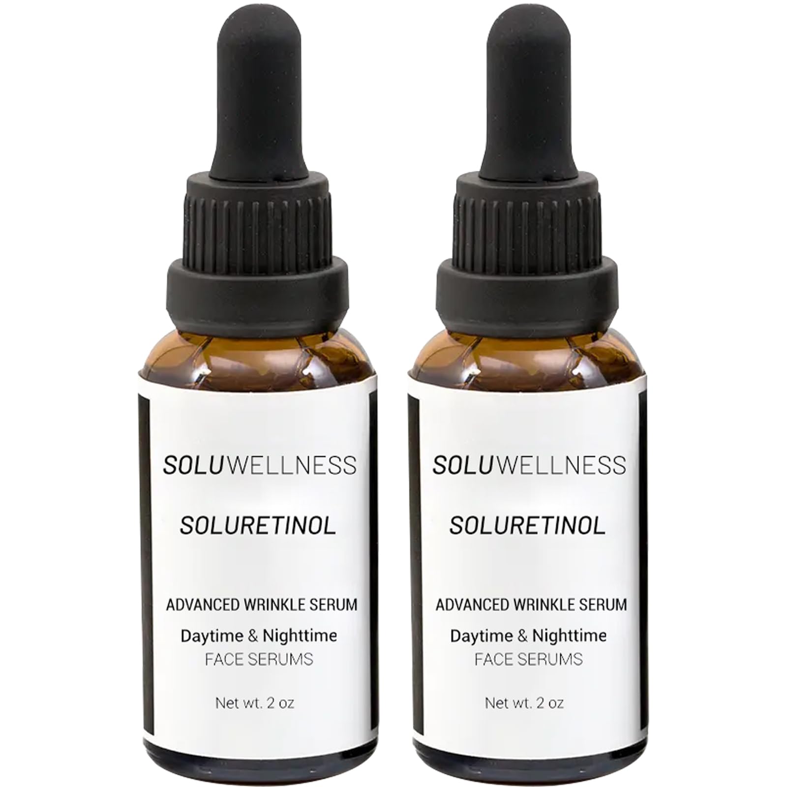 SOLUWELLNESS skin renewal day and night system kit displayed clearly for a complete routine.