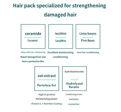 Somang M Cerade Hydrating Hair Pack bottle on bathroom counter for routine care.