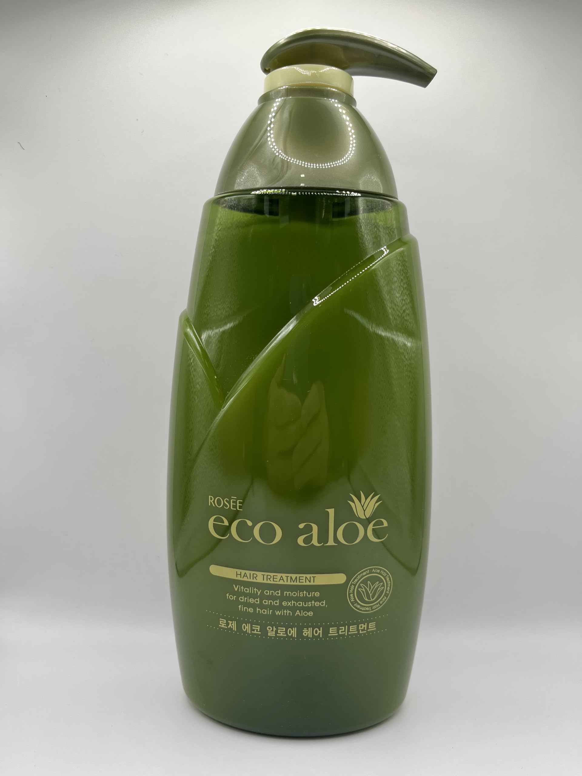 SOMANG ROSEE ECO ALOE Hair Treatment label closeup highlights natural origin ingredients