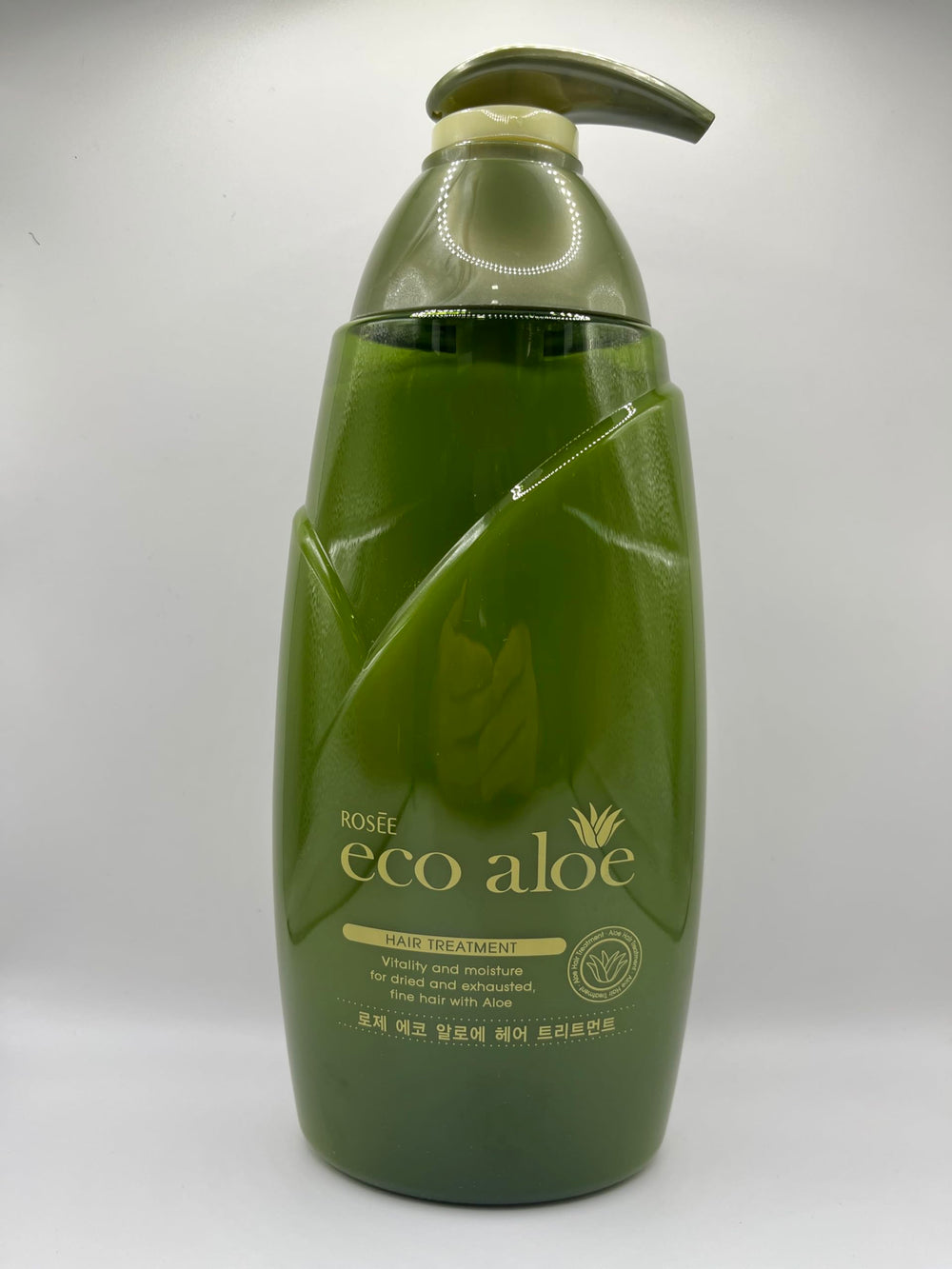 SOMANG ROSEE ECO ALOE Hair Treatment label closeup highlights natural origin ingredients