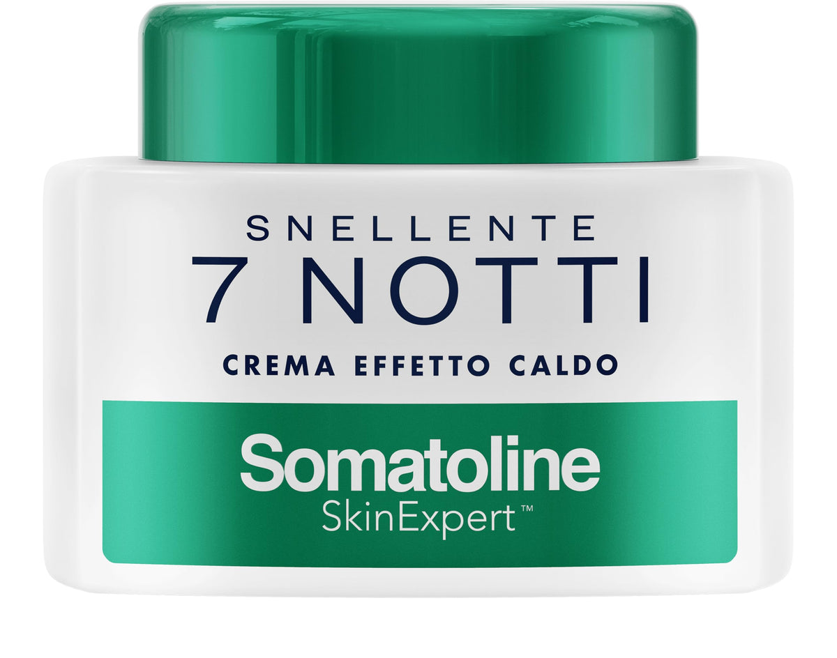 Somatoline SkinExpert slimming cream bottle application for visible skin smoothing and targeted toning.
