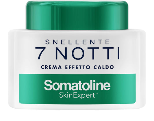 Somatoline SkinExpert slimming cream bottle application for visible skin smoothing and targeted toning.