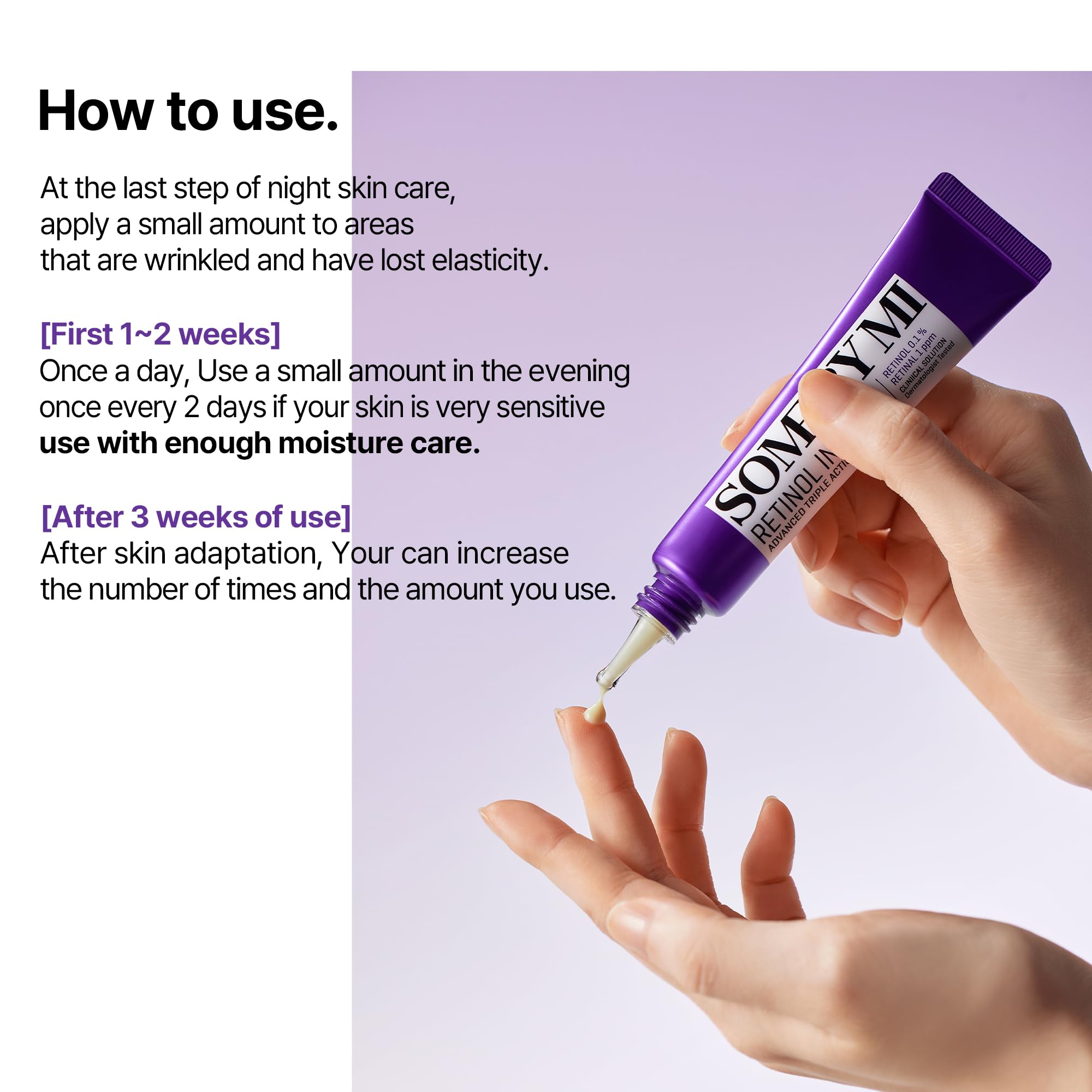 SOME BY MI dose dispenser close-up for precise application