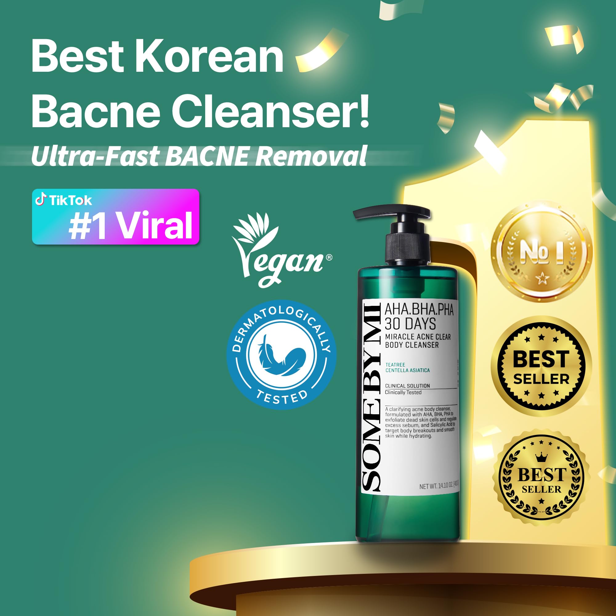 SOME BY MI Tea Tree ingredient close-up emphasizes clarifying properties for acne-prone skin