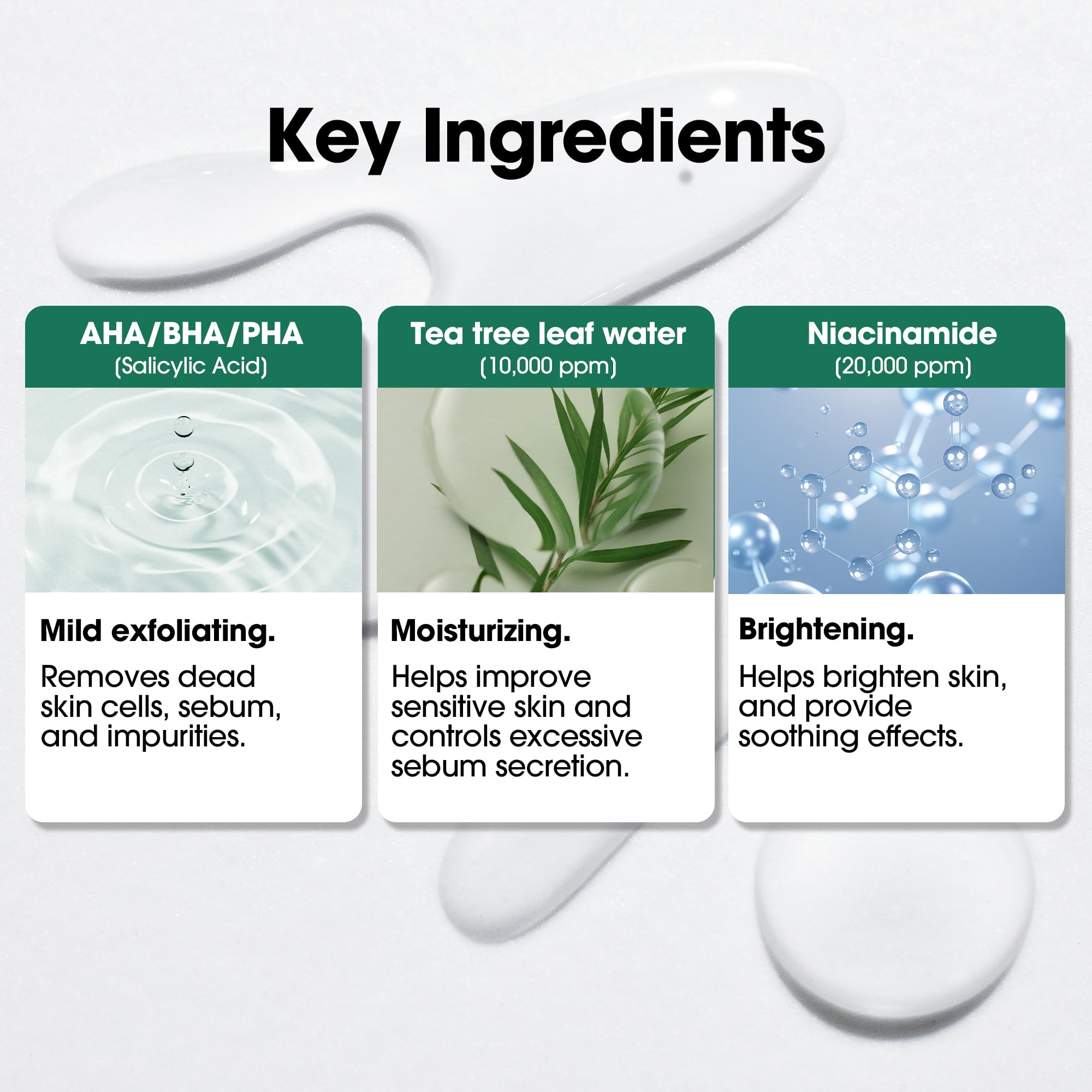Some By Mi Truecica calming illustration highlights soothing support in routine.