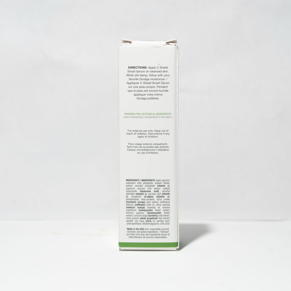 SONAGE C Shield Smart Serum texture detail of micro-encapsulated emollients