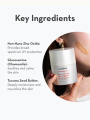 Sonage Roux tinted moisturizer swatches show natural color and smooth, blended texture.