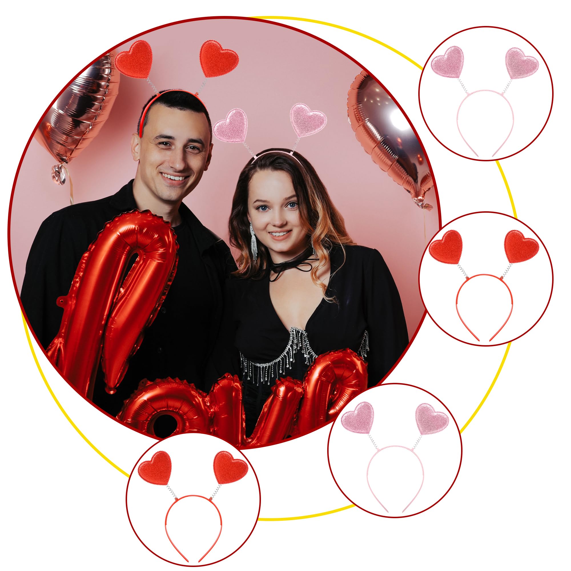 Sonarun valentines headband adjustable band for comfortable wear.