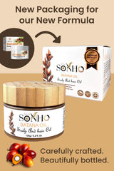 SONHO Batana Oil promotes smoother, stronger-looking strands.