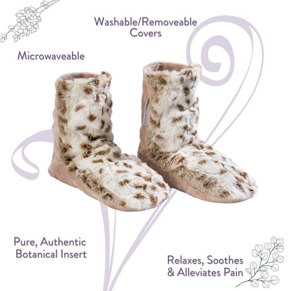 Sonoma Lavender Spa Booties removable cover showing plush fabric