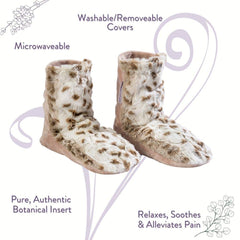 Sonoma Lavender Spa Booties removable cover showing plush fabric