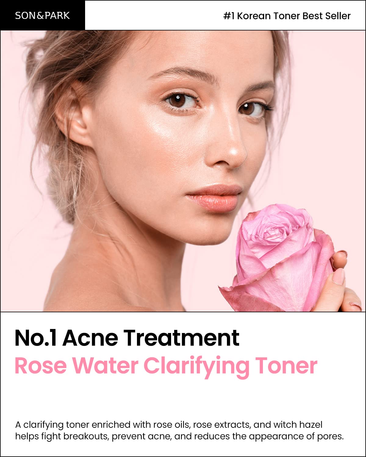 Two-pack packaging image highlights quick, efficient skincare with SON&PARK Beauty Water.