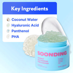 Rich foam on skin from SOONDING cleanser