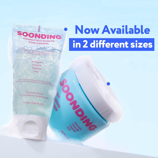 Close-up of jelly texture in SOONDING cleanser