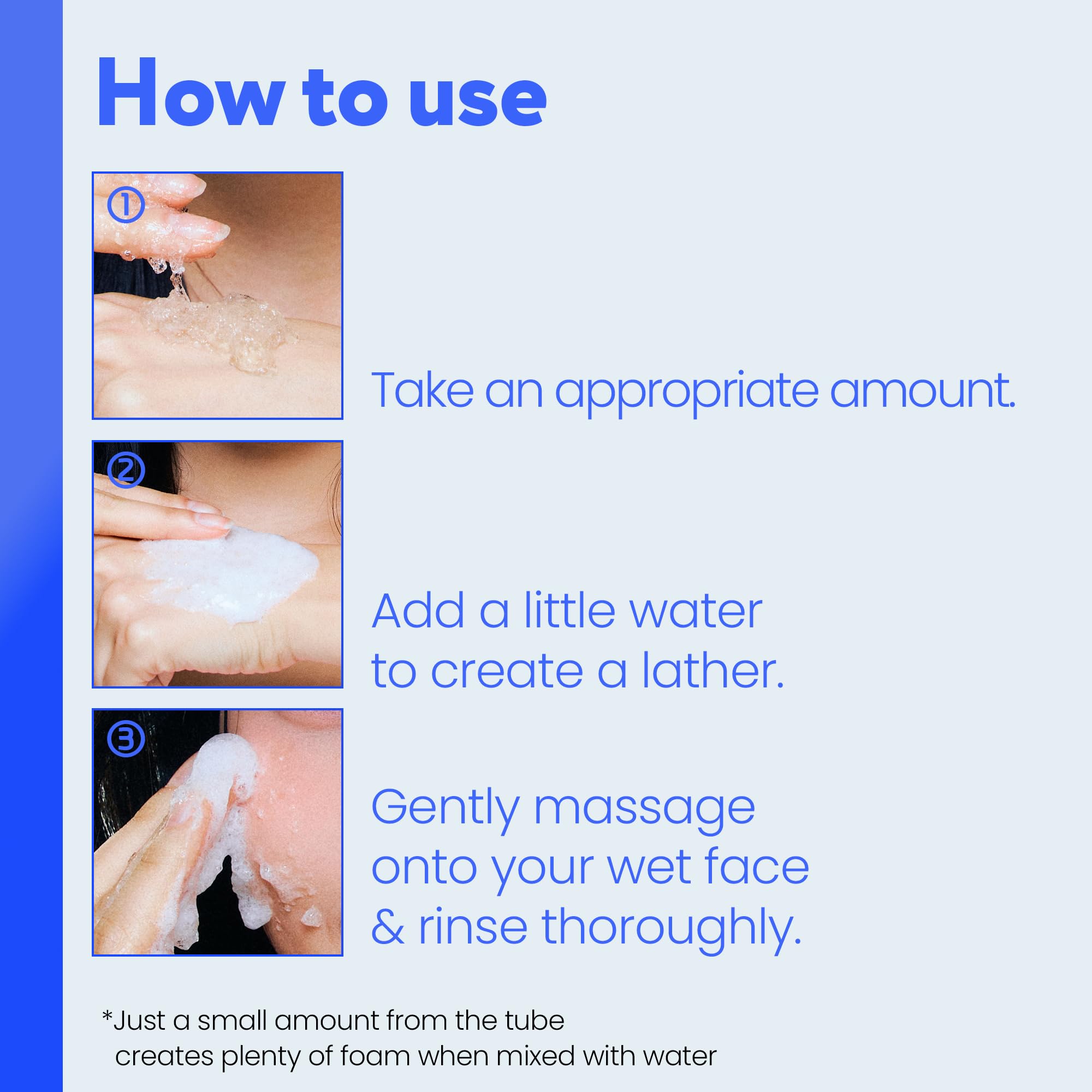 Panthenol and peptides in SOONDING cleanser for barrier support