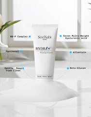 SooNabi HYDR8+-foam closeup showing soft lather and soothing texture