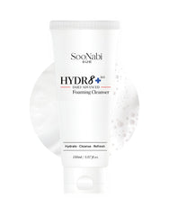 SooNabi HYDR8+ bottle and foaming cleanser for gentle daily hydration
