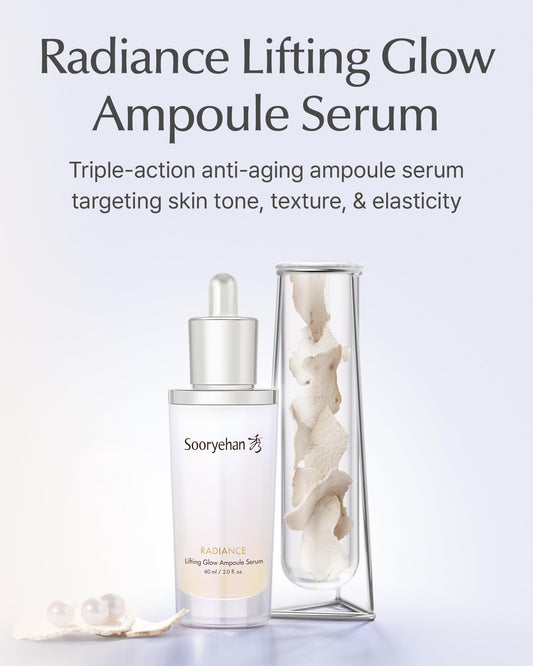 Close-up of the serum pump showing quick-absorb texture for morning routine