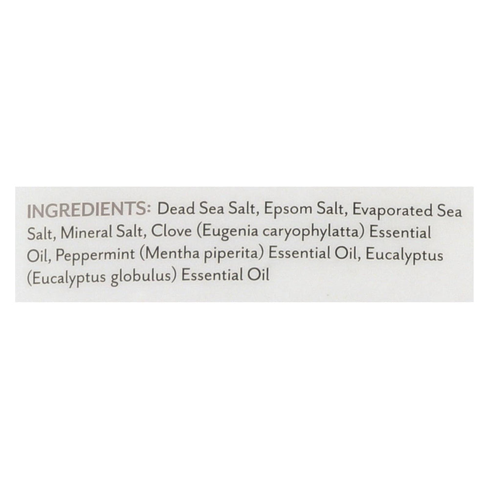Soothing Touch Muscle Soak jar close-up highlighting paraben-free and US-made quality
