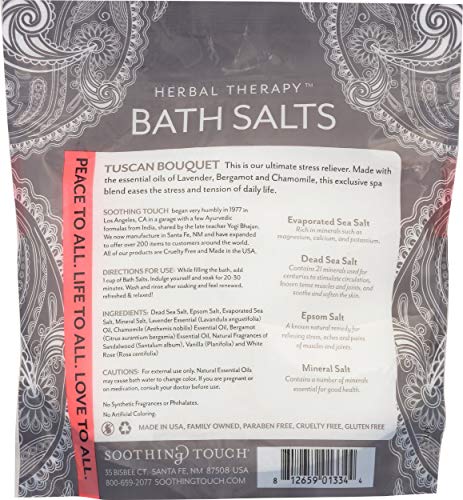 Soothing Touch Rest & Relax Tuscan Bouquet closeup shows lavender, chamomile, and bergamot scents