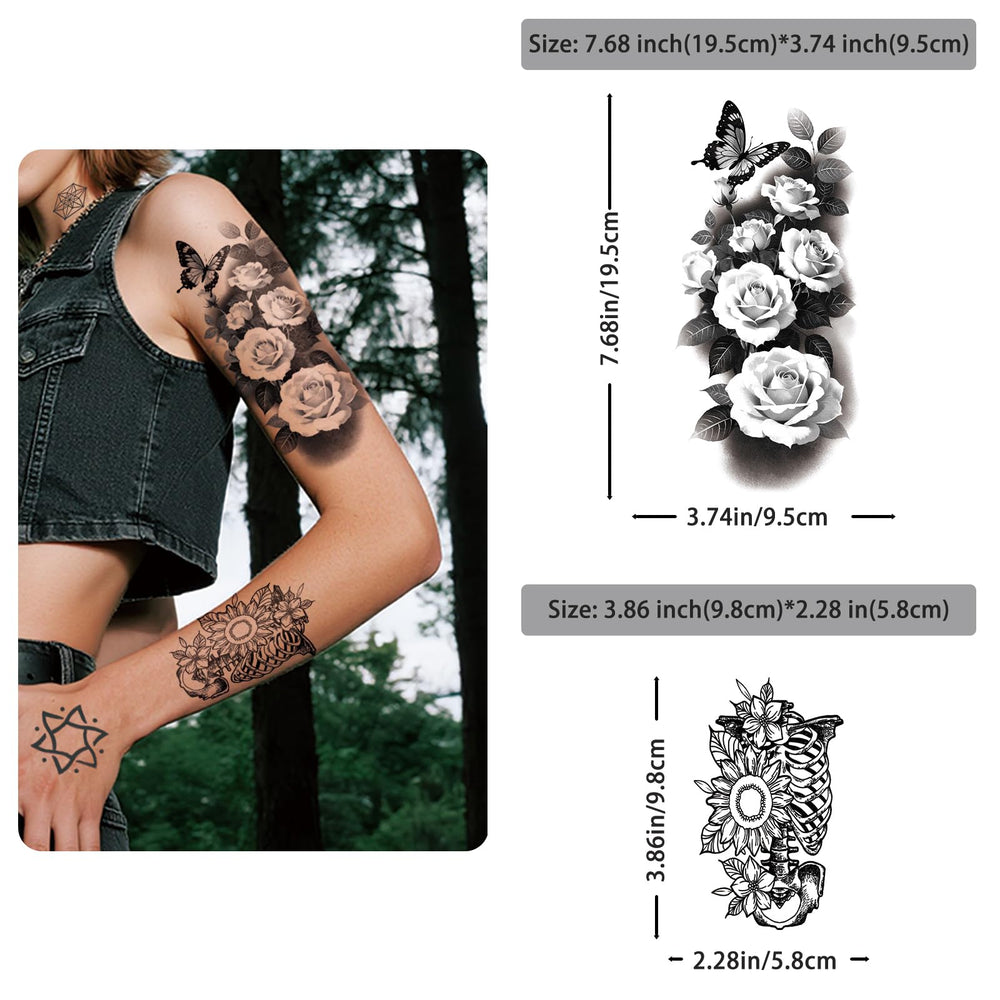 SOOVSY spread of 75 small flower stickers ideal for accents and layering