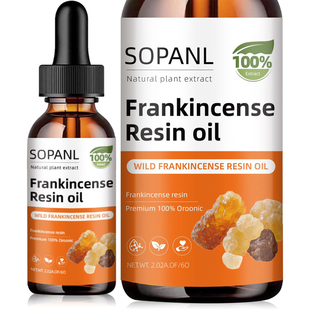 SOPANL Organic Frankincense Resin Oil bottle for the face delivering deep hydration and glow
