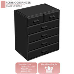 Durable Sorbus acrylic construction with smooth sliding drawers