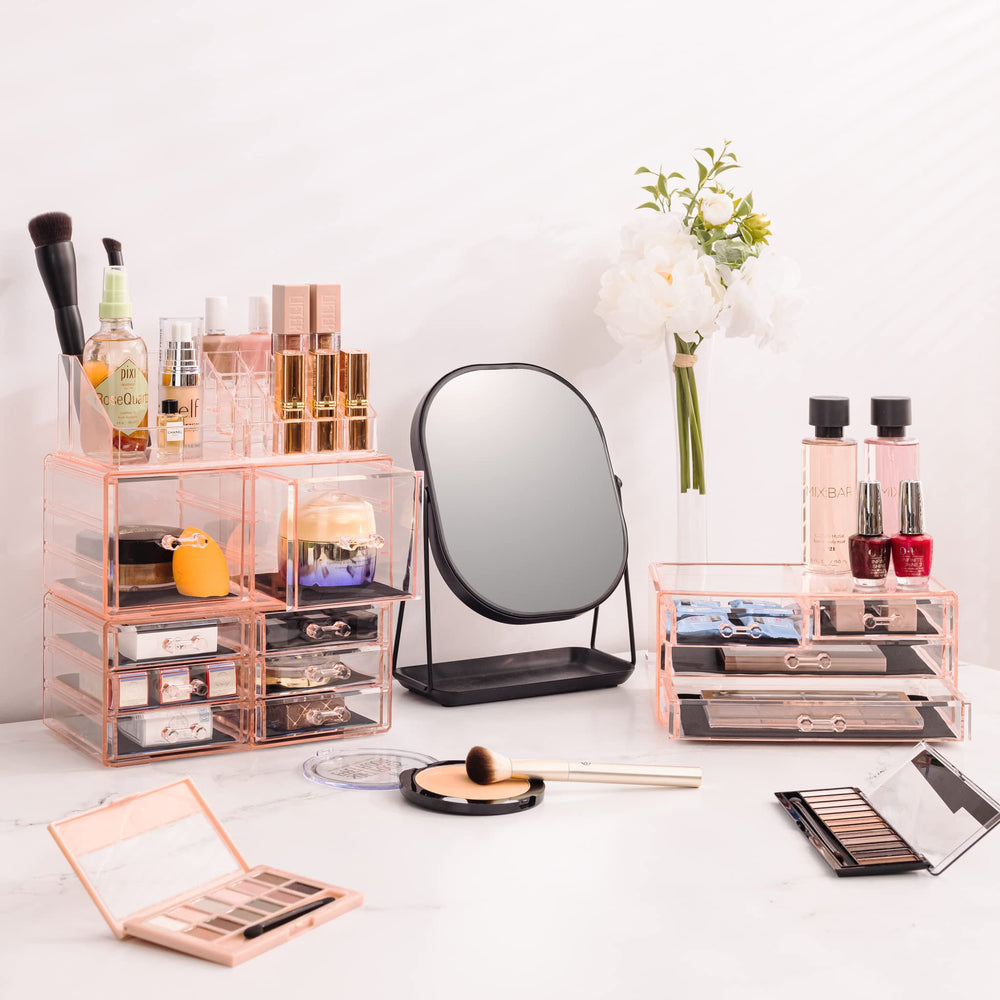Sorbus large makeup organizer removable padding protects items during storage