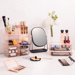 Sorbus large makeup organizer removable padding protects items during storage