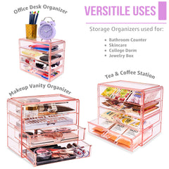 Sorbus makeup organizer dorm essentials, compact for desks and vanities.