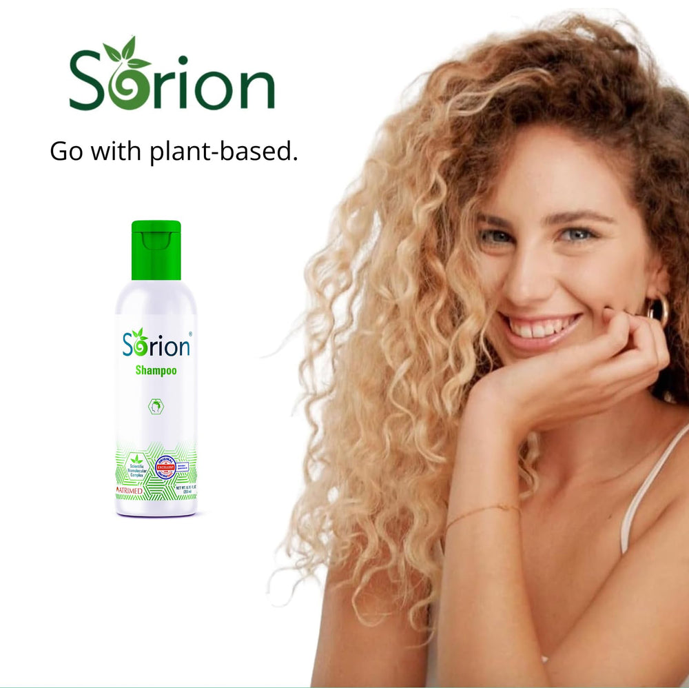 Sorion neem-turmeric-oil blend supports calming botanical care for hair health.