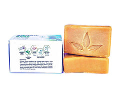 Sorion soap with neem leaves and herbs for skin comfort.