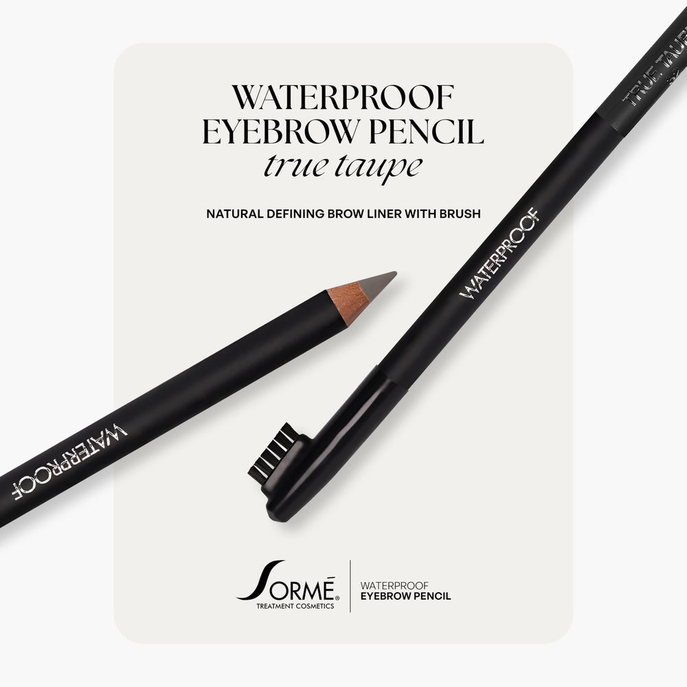 SORMÉ Soft Gray brow pencil swatch demonstrates natural color for precise definition.